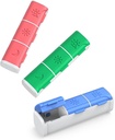 Pořadatel pilulek 3 krát denně, (3 balení) Malá krabička pilulek, Daily Pill Organizer, Moisture Proof Travel Pill Pouzdro pro kapesní kabelku, Přenosná medicína Box držet vitamíny, rybí oleje, doplňky