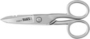 Klein Tools 2100-9 nerezové elektrické nůžky, Made in USA, 5.25-Inch Free- Fall Handle Snips, Stripping Notes, Non- Slip Serrated Blade