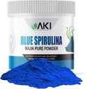 AKI E18 Blue Spirulina PowPack - Ultra koncentrovaný fykokyanin Superfood - Deep Blue, Vegan & Non-GMO - Ideální pro smoothies, zmrzlina, jogurt nebo pečivo - 2oz / 57g