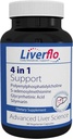 Nutrasální Flo Podpora jater PPC Polyenylfosfatidylecholin S- adesnosylmethionin Glycyrrhetinová kyselina Silymarin dodatek Vegetariánské kapsle