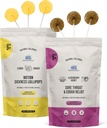 MommaBear Organic Všechny přírodní pohybová nemoc a útlum hrdla Lollipops Získejte dobře brzy balení 124; Krční mýdlo & Nausia Calming Honey Lollipops pro dospělé, těhotné ženy & děti 3 + 3; Balení 2 Bundle