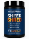 Sheer Strength Labs Burner pro muže - Klinicky balená dávka, nejsilnější vzorec - Made in USA - Premium Blend of Rauwolscine, L- Carnitin, Capsaicin. 30 Služeb