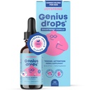 JoySpring Genius Drops Smartberry Vanilla 124; Herbal Focus Support for Kids with Ginkgo Biloba, Licorice Root, Gotu Kola Extract, Peppermint Leaf I124; Liquid Formule I124; 1fl oz (30 Servings)