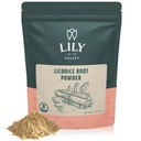 LILY of the VALLEY Licorice / Licorice Root Powder - Ground Muleti Sourced from India - Glycyrrhiza Glabra - Natural Sweettener - Vegan & gluten- Free - Baleno v Resealable Pouch (8oz, 226g)