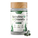 Snap doplňky Organic Spirulina a Chlorella - protein bohaté modré zelené řasy Superfood dodatek pro energii a imunitní podporu, 120 Vegetariánské kapsle (30 Služení, 1 měsíc dodávky)