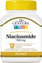 21. Století Niacinamid 500 mg tablety s prodlouženým uvolňováním - 110 ct, balení po 2 tabletách