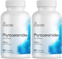 Phytoceramidy 200 Kapsle Opravy kůže Omlazení Anti- Aging Podpora Plant- odvozené ceramidy 700mg gluten Free Non- GMO (2)