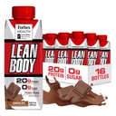 LABRADA NUTRITION - Lean Body RTD Syrovátkový protein Shake, Pohodlný on- the- TheBe- strava náhrada Shake pro muže a ženy, 20 gramů proteinu - nulový cukr, laktóza a gluten zdarma, čokoláda (balení po 16)