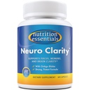 Nutriční Essentials Nootropic Brain Support Supplement - Caffeine- Free Kapsle, které podporují mozek - Brain Support Pills s Wort St. John 's a Ginkgo Biloba