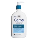 Sarna Calm + Cool Anti- Itch Lotion, Soothe and Relieve Pain and Itch from Insect Bites, Sunburn, & Poison Ivy, Obsahuje 1% Pramoxine Hydrochloride, 0,5% Menthol, Vegan, Steroid- Free, 12 oz