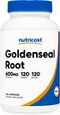 Nutricost Goldenseal Root 600mg, 120 tobolek - Non- GMO, gluten zdarma, Vegetariánské kapsle