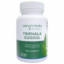 Tattva Byliny Triphal Guggul Bylinný dodatek, Ayurveda Bylinné doplňky, Stravovací zdraví a podpora, Organic Triphala Kapsle, 120 Počet, 25 Roky Premium Service