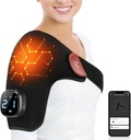 Comfytemp Cordless Ramen Toping Pad for Rotator Cuff Pain Relief, Electric Heated Rack Rack App Control Bezdrátové, Dárky pro mámu tátu, 9 Heat 10-30 Časovače (No Massage S / M)