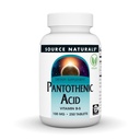 Zdroj Naturals Pantotenová kyselina 100 mg vitamin B-5 dodatek stravy - 250 tablet