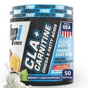BPI Sports CLA + karnitin - CLA L karnitin & linolová kyselina - L karnitin dodatek pro hubnutí, metabolismus & Lean Muscle - Kofein zdarma - Ovocný punč - 50 Služeb - 12.34 oz