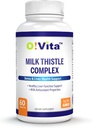 Mléko Thistle Complex, Extra síla 450mg, podporuje zdravé funkce jater, až do 2měsíční dodávky (60 Non- GMO, Veganské tablety)