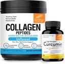 Sandhu 's kolagen Peptides Powder & Curcumin s bioperine current 124; podporuje imunitní funkci