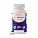 Vitamatic Astragalus Kapsle 200 Veg Kapsle - 10: 1 Astragalus Extract 500mg - Non- GMO, gluten- bez