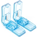 2PCS Pill Cutter, Professional Pill Splitter pro řezání malých nebo velkých pilulek v polovině (modrá)