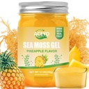 ACEYO (12 OZ Irish Sea Moss Gel Raw Vegan Ananas Flavor 102 Vitamíny a minerály Wild Sklizeň Non-GMO imunitní obrana Booster štítné žlázy Digestivní podpora