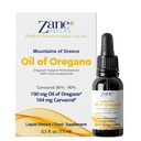 Zane Hellas 190 mg Oregano Oil- 164 mg Carvacrol per Serving-4 Drops Daily. 100% řecký nerozředěný olej z oregana. 86% - 90% Min Carvacol. Pravděpodobně nejlepší oregano olej na světě. 0,5 fl. oz.- 15 ml.