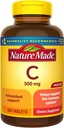 Nature Made Vitamin C 500mg Tablety, 500 Count Value Size, pro imunitní podporu, gluten zdarma (balení po 3)