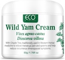 WFDL Wild Yam Cream for Hormon Balance, Organic Yam Cream with Chasteberry, Aloe & Vitamin E for Menopauza Relief, Soottes Night Sweats & Hot Flashes, Eass Mood Swings (1.76 OZ)