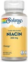 SOLARAY Niacin Timed- Release 250mg, Vitamin B3 Př