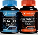WELLNESS LABSRX Quercetin s Bromelain LAB124; NAD dodatek Kapsle