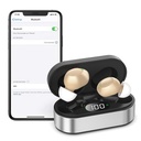 Nabíjecí naslouchací pomůcky pro seniory - 16 kanálů Bluetooth Sluchací pomůcky - Neviditelné digitální zvukové zesilovače zařízení pro uši s hlukem, Povolené volání na iOS Android Music