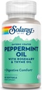 Solaray Peppermint Oil Enteric Coated w / Rosemary & Thyme Oil CARL 124; Zdravá, uklidňující potrava Support CARL 124; 60 Softgels