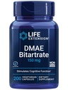 Life Extension DMAE Bitartate, Podporuje neurotransmiter Production, 6- Month Supply, Gluten- Free, Non- GMO, Vegetariánské, 200 Kapsle