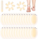 Tarpop 100 Pcs Blistr Obvazy Hydrokoloidní Blistr Pady pro heel vodotěsné gelové adhesivní obvazy Chrániče nohou (Single Style)