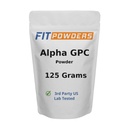 Alpha- GPC Powder 125 Grams, Non- GMO Alpha GPC dodatek Cholin Powder, Vegan, Třetí strana testována, Předcvičení, paměť a zaměření, s Scoop