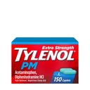 Tylenol PM Extra síla noční bolesti Reliever & Sleep Aid Caplet, 500 mg Acetaminophen & 25 mg Difenhydramine HCl, Relief for Nighttime Aches & Pains, Non- Habit Forming, 150 ct
