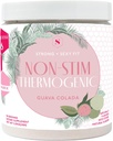 Silný + Sexy Fit, Váha a dietní podpora Zdraví Dodatek, Kofein zdarma Non Stim Drink Prášek pro kontrolu appetite a metabolismus Podpora, doplňky pro ženy, Guava Colada Flavor, 30 SVG