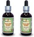 Tian Men Dong, Chřest (Chřest Cochinchinensis) Glycerit, Sušený prášek Alcohol- Free Liquid Extract (Značka: HerbalTerra, Prooudly Made in USA) 2x2 fl.oz (2x60 ml)