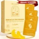LE GUSHE Gold Under Eye Patches for Puffy Eyes and Dark Circles (30 párů) - Hydratační kolagen pod očními maskami se šnekem Mucin - Soothing Puffy Eyes Treatment for Women & Men - Dárky pro družičky