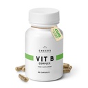 CHEERS vitamin B Complex Supplementary 124; 113.5mg Complete B Vitamíny s B1, B2, B3, B6, B12 CZ124; High Absorption Vegan B Complex for Brain, Nerve & Imunitation Support Application 124; Non- GMO, DRcaps ® Plus CZ124; 60 Kapsle