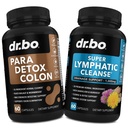 Colon Cleanse Pills Tělo Detox & Lymfatické odsávání - Střevní stráž Cleanser pro žaludek Gut & Lymfatické Supplement pilulky - Lymfatická podpora Lymfatická uzlina Detox systému odsávání