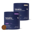 PetLab Co. - Multi- Vitamin & Dog Probiotic Bundle: Žvýkací Multivitaminy pro psy Podpora zdraví a psa Probiotika na podporu ltchy kůže, příležitostné Loose Stolls, a zdravé kvašení produkce