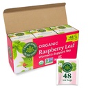 Tradiční léky čaj, Organic Raspberry Leaf, Eass Menstrual křeče, podporuje zdravé těhotenství, 48 čajové sáčky (3 balení)