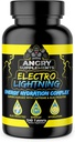 Rozzlobené doplňky Elektro Lightning Energy Hydration Complex Electrolyte Tablety - Hydrate with Calcium, Magnesium, Sodík, Draslík a kofeinové pilulky (240ct, 120 Day Supply)