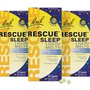 Rescue Bach Spánkové tekuté roztoky, přírodní Orange Vanilla Flavor, přírodní spánková pomoc, Stress Relief, Homeopatická květinová esence, bez melatoninu, non-alkohol, 3 balení, 28 Počet každý