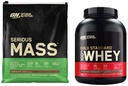 Optimum Nutrition Váha Váha Gainer Protein Powder & Gold Standard 100% syrovátkový protein Powder, Double Rich Chocolate, 5 liber (Balení květen Vary)