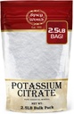 Citrát draselný Powder 2.5 LB (40 Oz) Bulk - Čisté ingredience, Bulk Citrát Draslík dodatek, Vegan, Potraviny Grade- by Spicy World