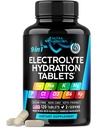 Elektrolyty - Elektrolytové tablety s hořčíkem, sodík, draslík, chlorid, vitaminy D3 & B6, Kelp Powder - Salt Pills - Made in USA - Perorální tablety jako kapsle - Vegan & Keto Friendly - 120 Tabs