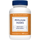 Vitamin Shoppe Psylium Husks - Plantago Ovata Fiber dodatek, který podporuje Regularitu a zdravý cholesterol, 840 mg na servírování - Lepidlo zdarma (600 Kapsle)