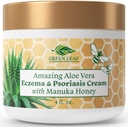 Manuka Honey Eczema Cream Moisturization Lotion for Psoriasis Relief - Itchy, Suchá kůže vyrážky Omáčka - Soothing Moisturizer for Baby, Děti, Dospělí - High Power Body & Face Cream 4oz