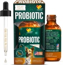 Canis & Cattus Probiotics for Cats - Liquid Cat Probiotics with Digestive Enzymes for Gas, Bloating, Diarrhea & Upset Stomach - Easy- Mix Drops - 2 oz